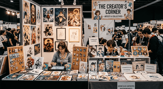 STAND RÉSERVÉ AUX ARTISTES, ILLUSTRATEURS ET JEUNES CRÉATEURS